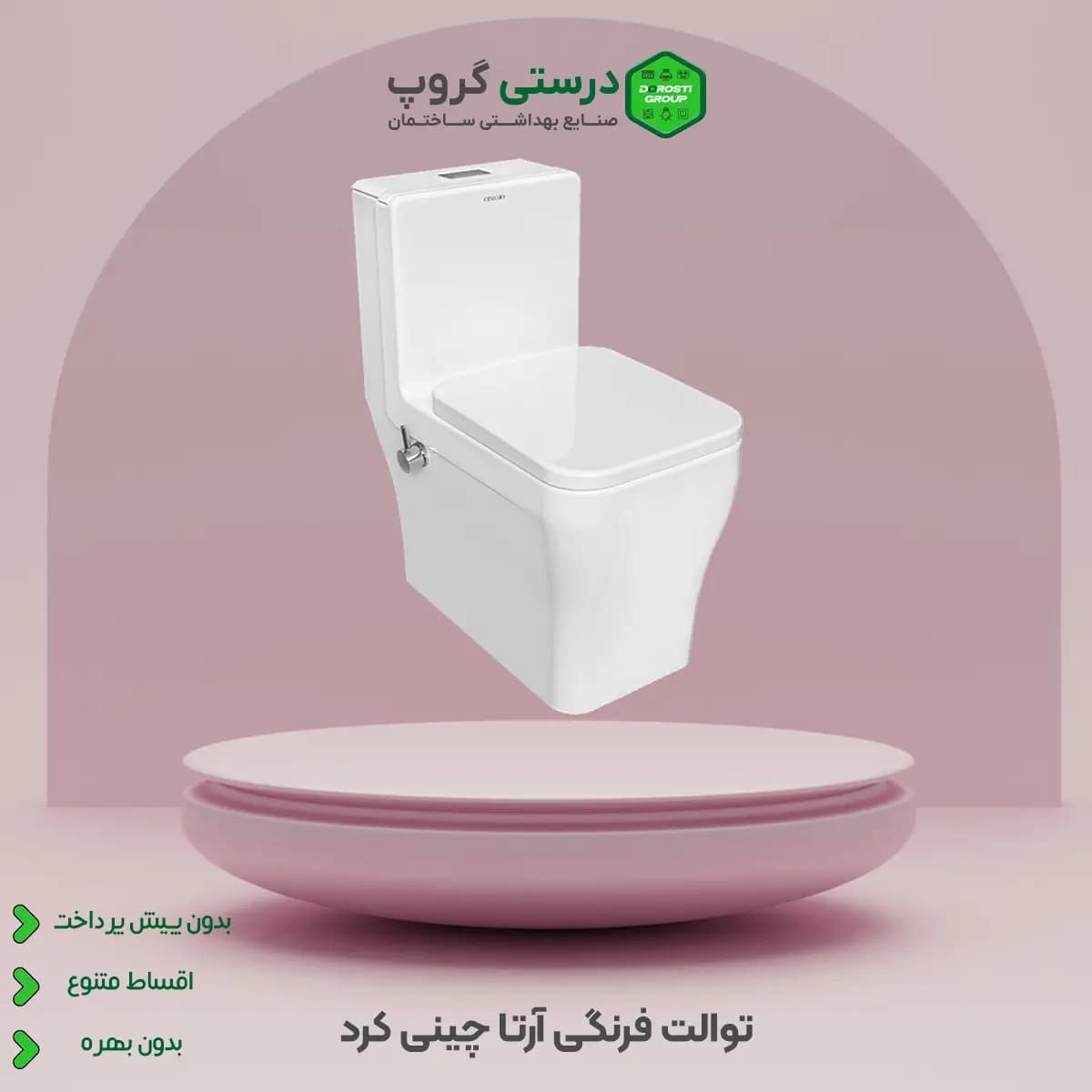 توالت فرنگی آرتا چینی کرد — تصویر ۴