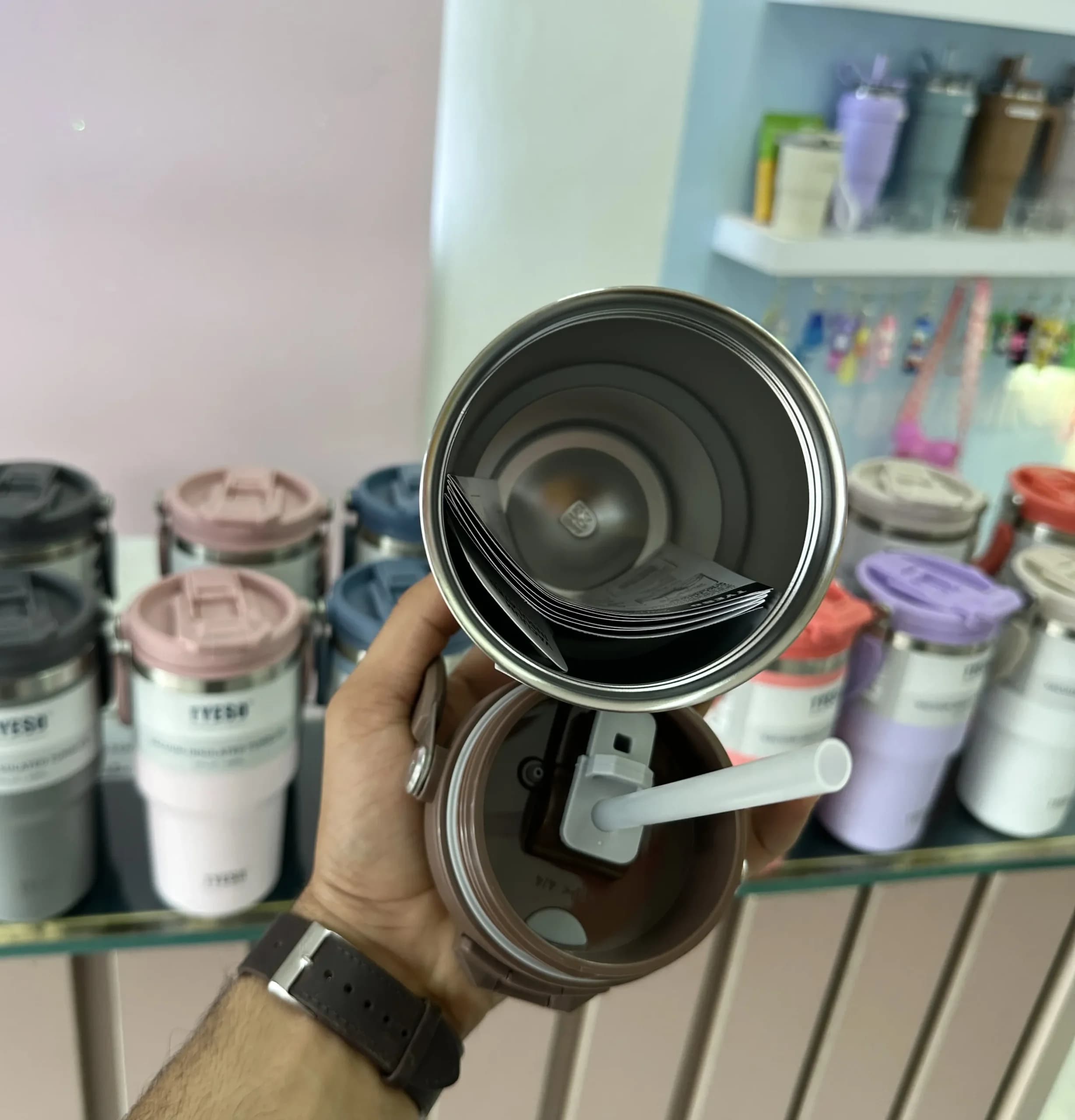 تراول ماگ تایسو 600 میل پاستیلی — تصویر ۳