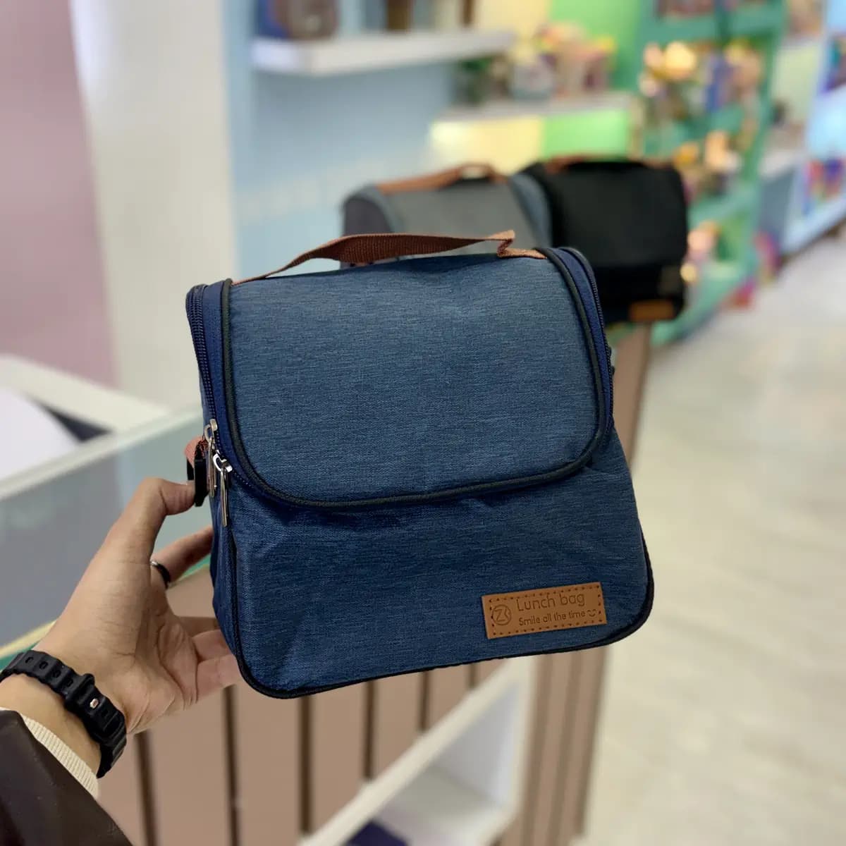 کیف غذا lunch bag زیپ جلو — تصویر ۶