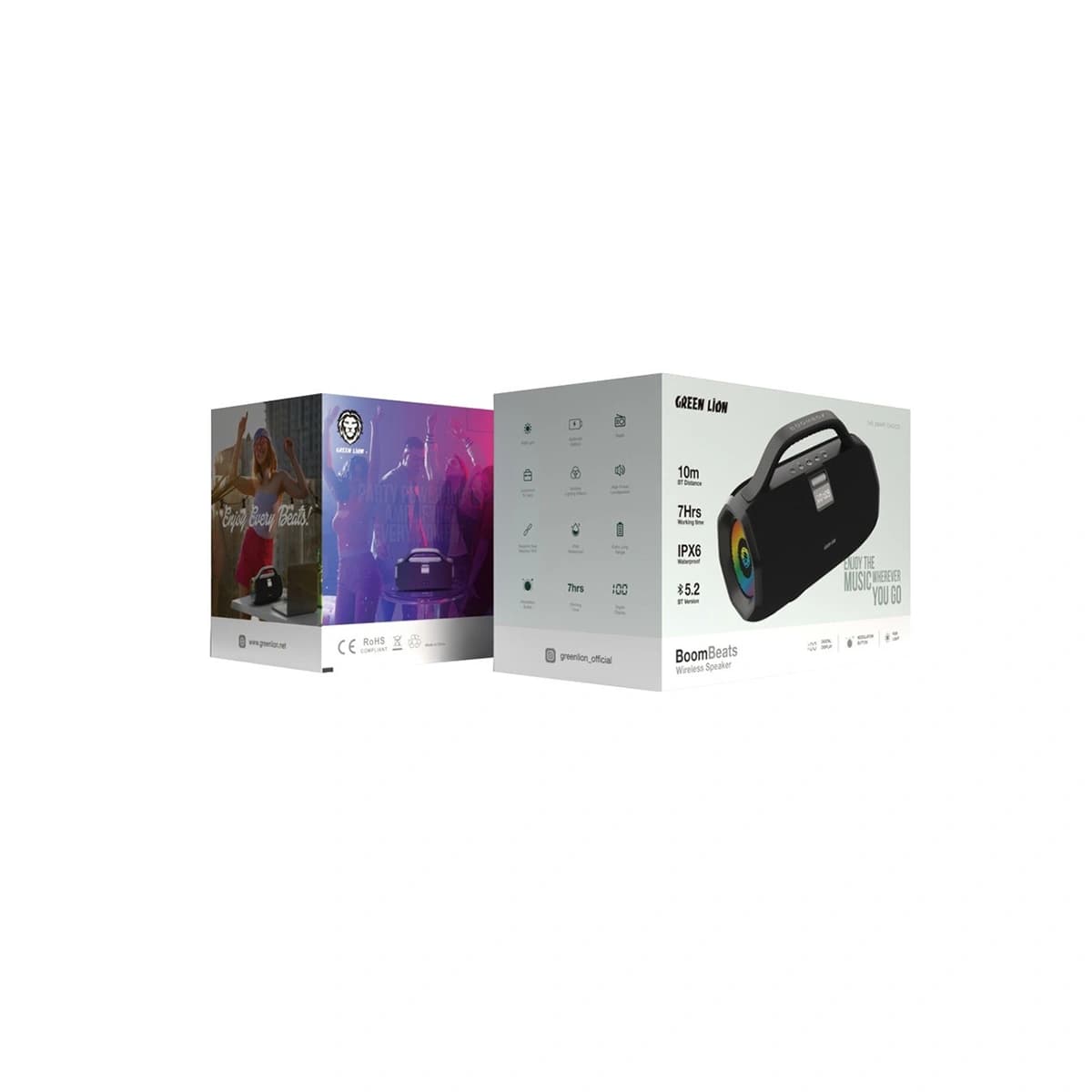 اسپیکر بلوتوثی گرین لاین BoomBeats مدل GNBOOMBTSBK — تصویر ۷