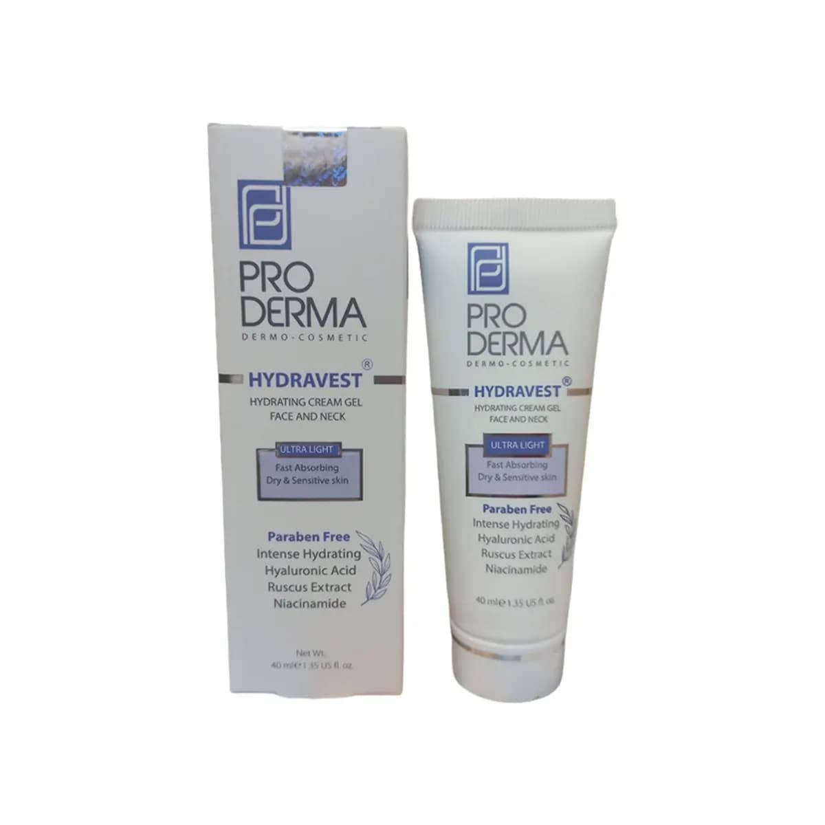 کرم ژل آبرسان صورت و گردن پرودرما مدل هیدرا وست 40ml — تصویر ۵