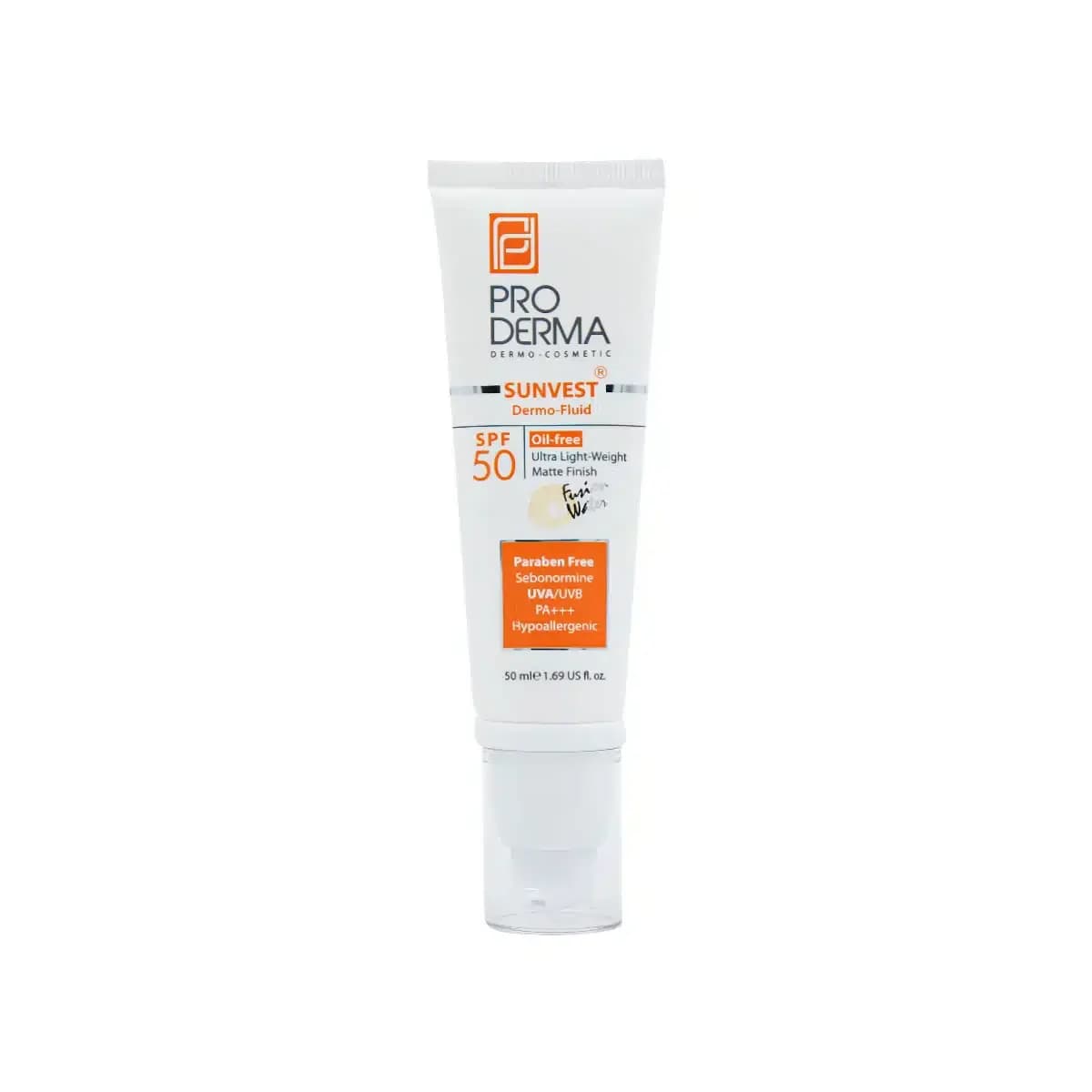 فلوئید ضد آفتاب فاقد چربی SPF 50 پرودرما مناسب پوست ‌های چرب و جوش دار 50 میلی لیتر — تصویر ۳