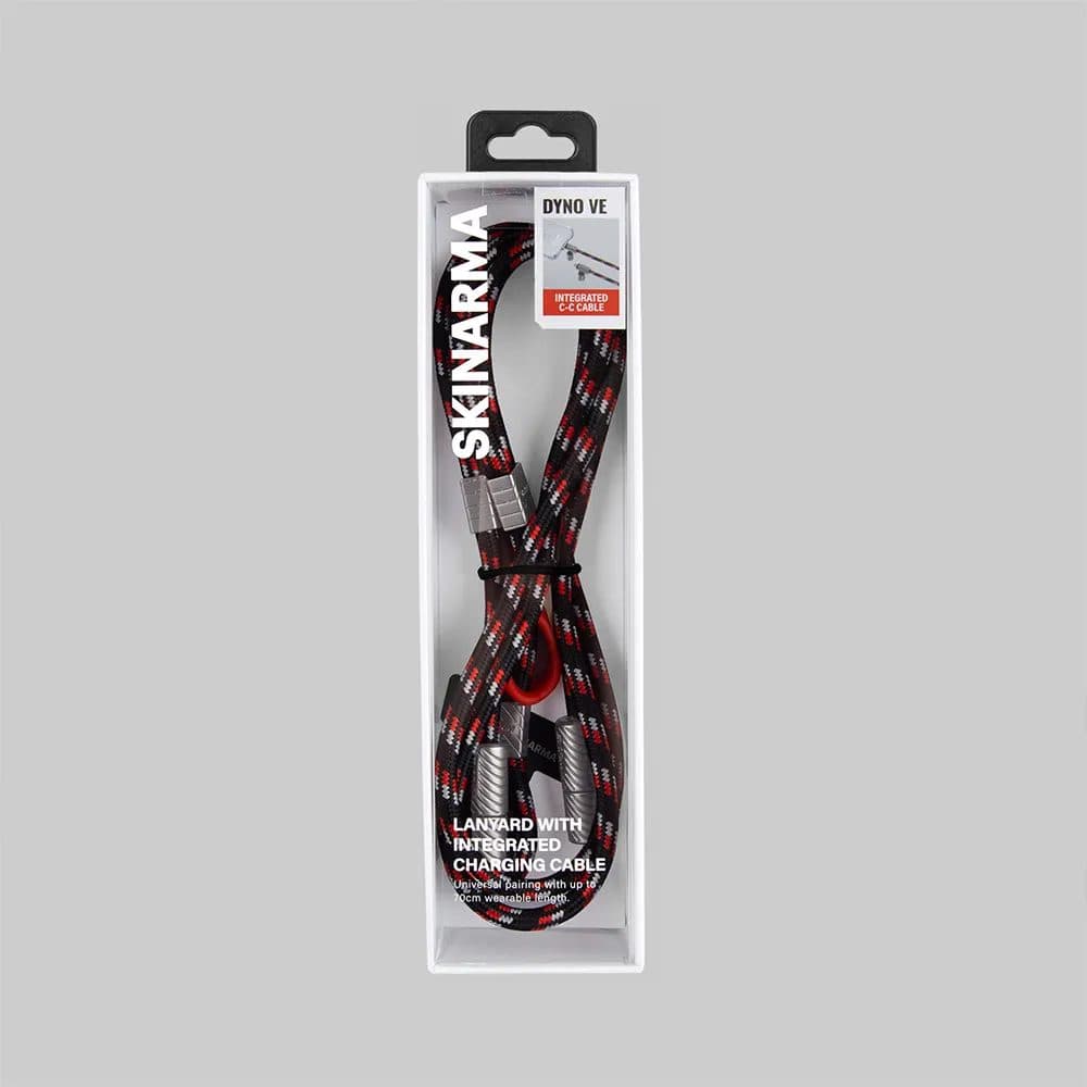 بندآویز گردنی و کابل شارژ SKINARMA DYNO VE Universal Lanyard — تصویر ۹