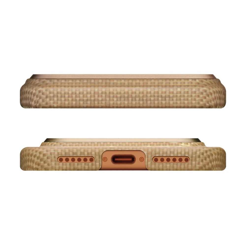 قاب آیفون ۱۷ پرو مکس PITAKA Ultra Slim Golden Glint — تصویر ۱۱