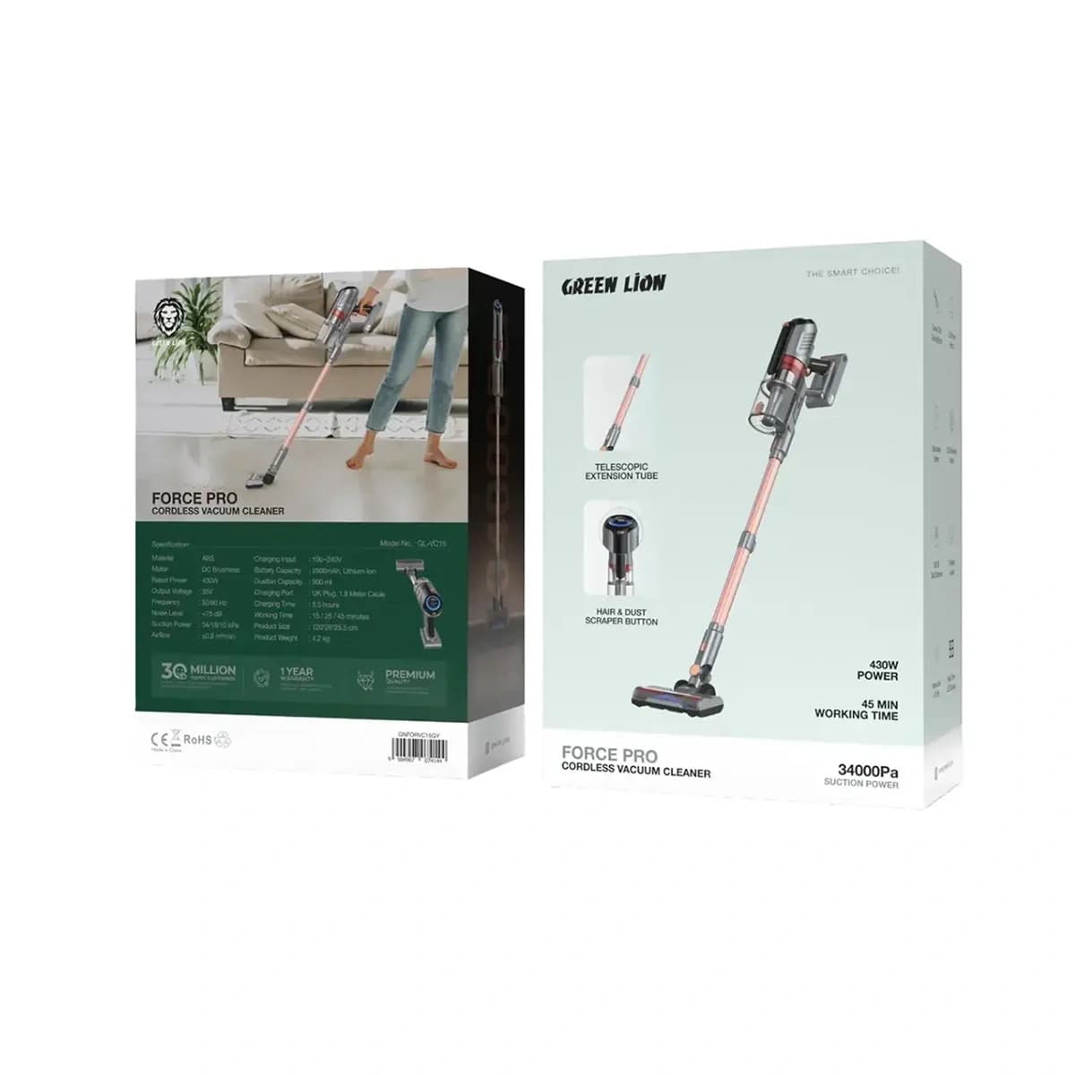 جارو شارژی Green Lion Force Pro Cordless Vacuum Cleaner — تصویر ۵