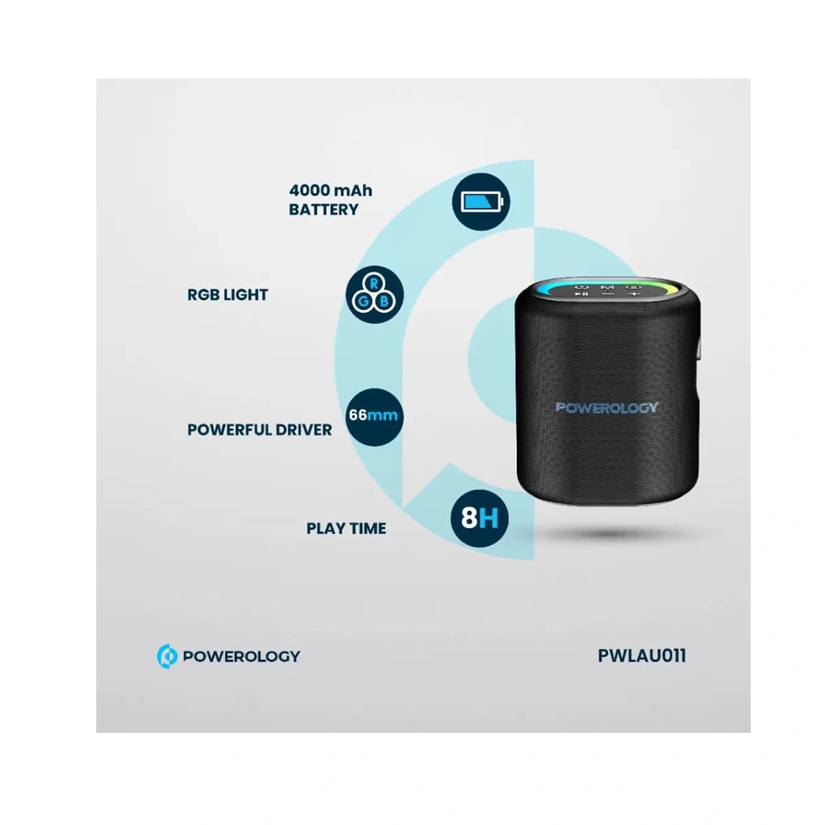 اسپیکر بلوتوثی 25 وات Loud Speaker پاورولوژی — تصویر ۶