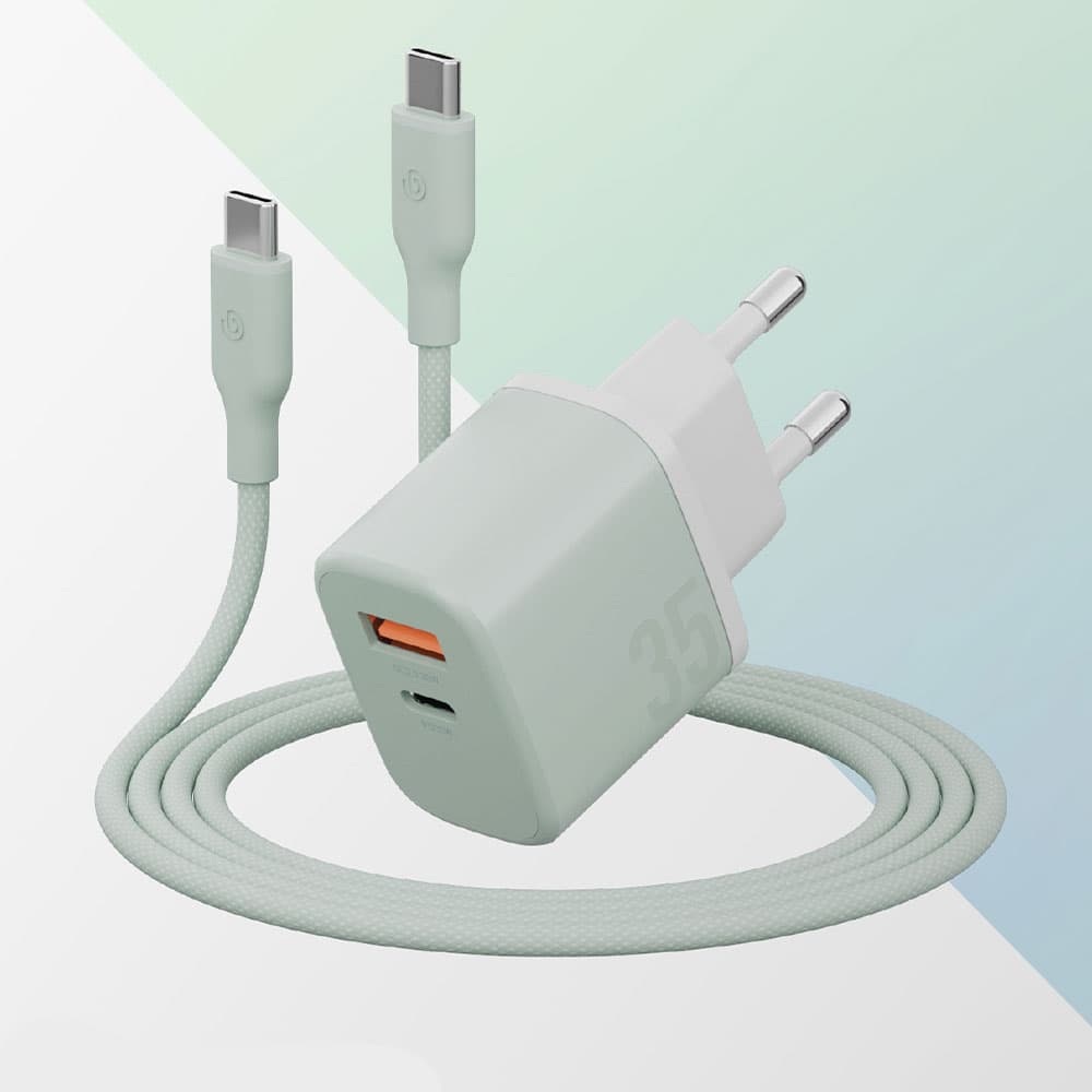 ست شارژر دیواری 35W و کابل USB-C بازیک Velox Bundle EU — تصویر ۱۰