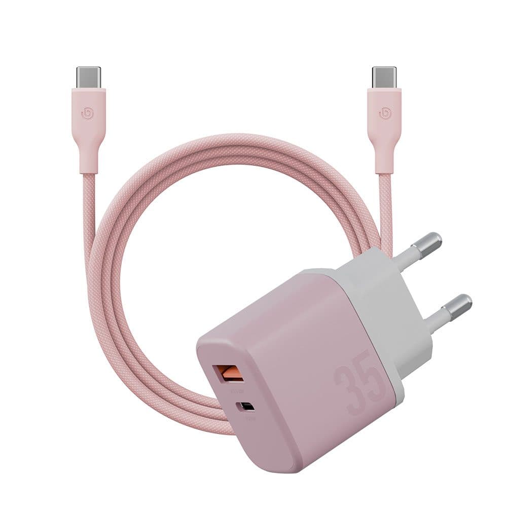 ست شارژر دیواری 35W و کابل USB-C بازیک Velox Bundle EU — تصویر ۳