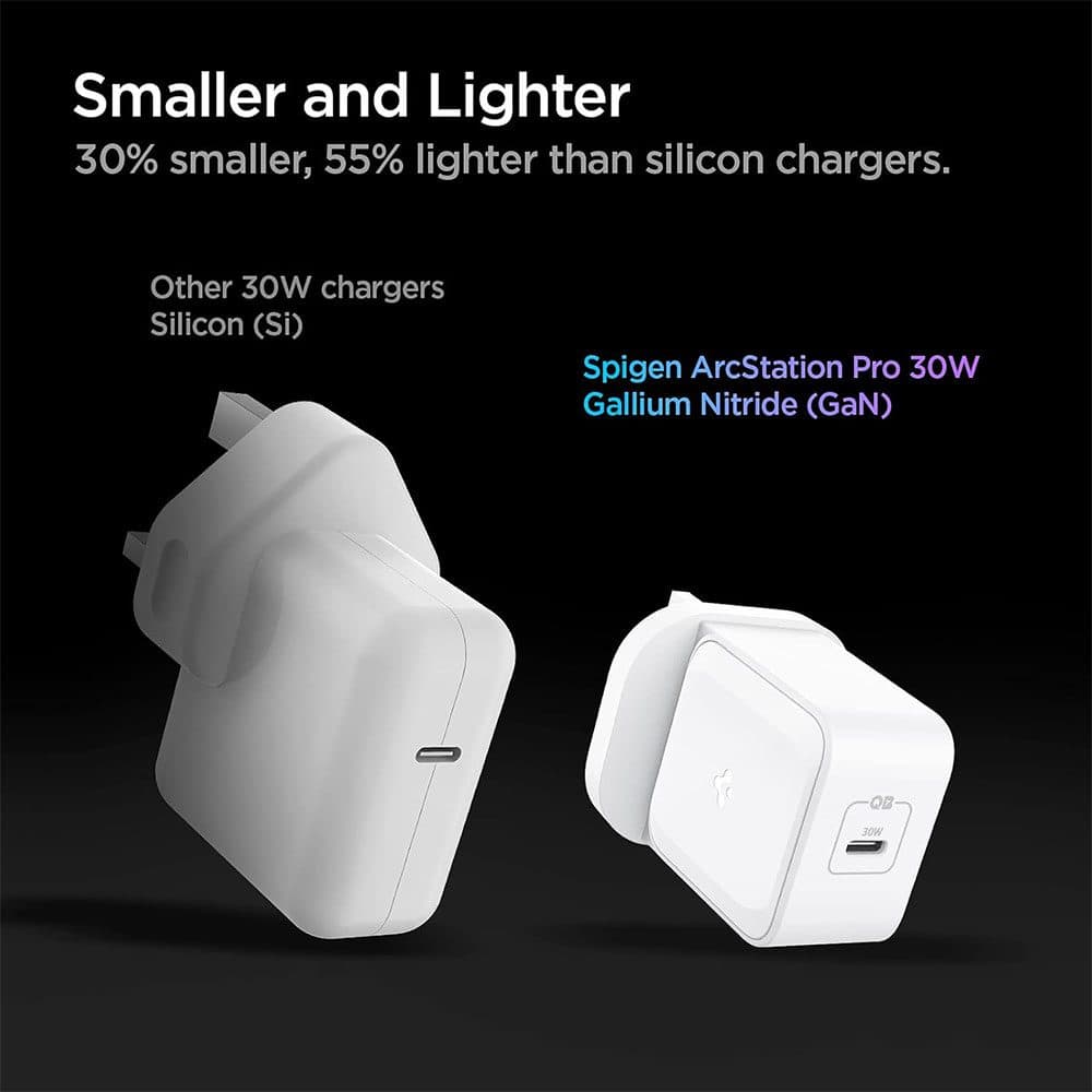 شارژر دیواری 30 وات اسپیگن مدل SPIGEN ArcStation™ Pro GaN 30W UK ‏ — تصویر ۷