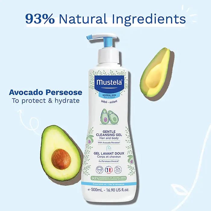 شامپو سر و بدن 500 موستلا Mustela — تصویر ۳