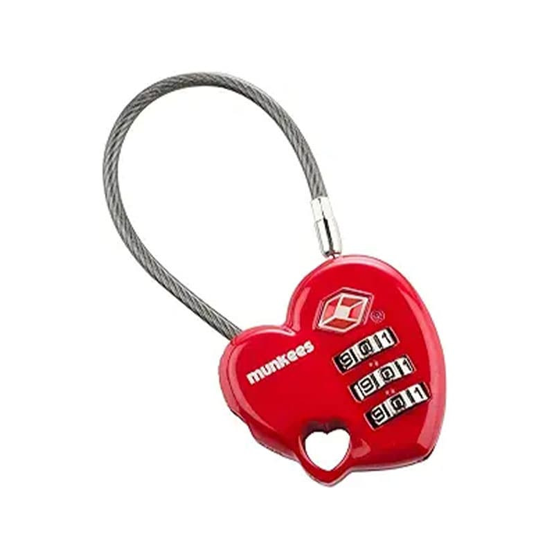 جاکلیدی قفل قلب مانکیز – Munkees TSA Combination Lock — تصویر ۴