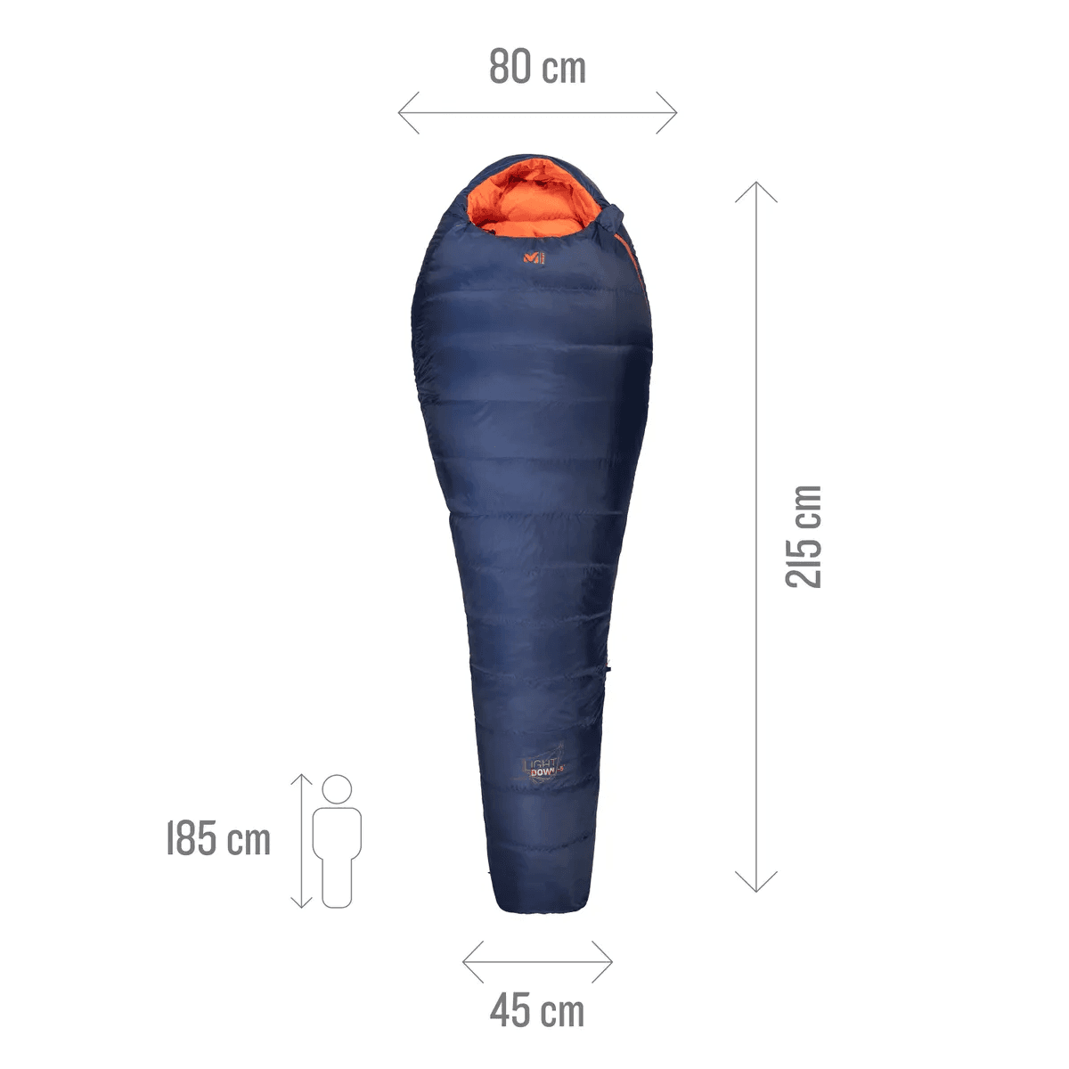 کیسه خواب پر میلت Millet Sleeping Bag Light Down -5 — تصویر ۳