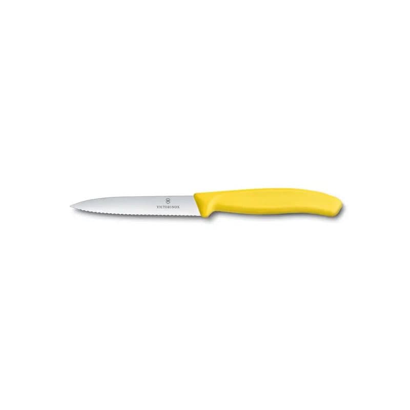چاقوی دندانه دار سوئیسی زرد ویکتورینوکس Victorinox Paring Knife 6.7736.L8 — تصویر ۴