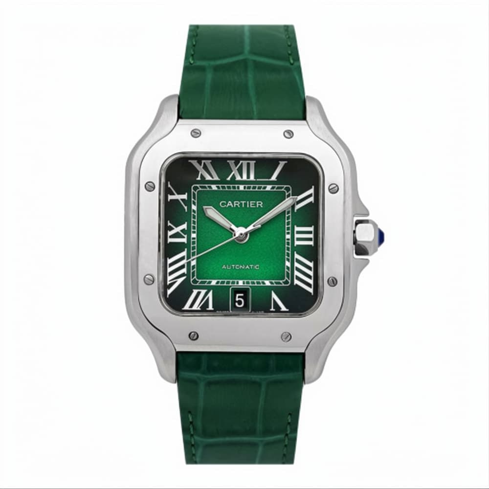 ساعت مچی کارتیه دسانتوس مردانه سبز Cartier-G