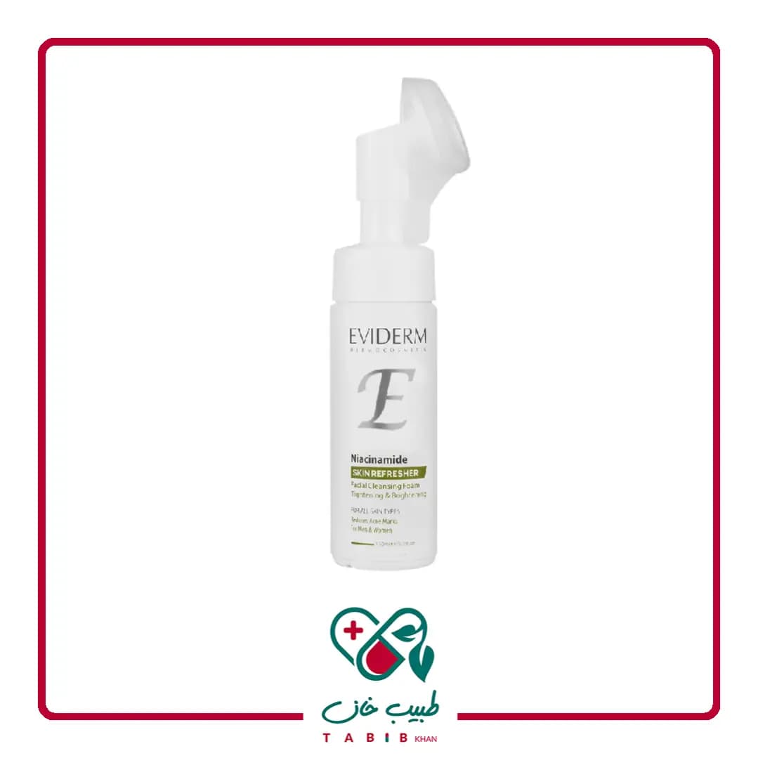 فوم شستشوی صورت نیاسین آمید اویدرم 150 میلی لیتر/Niacinamide Skin Refresher Facial Cleansing Foam Eviderm