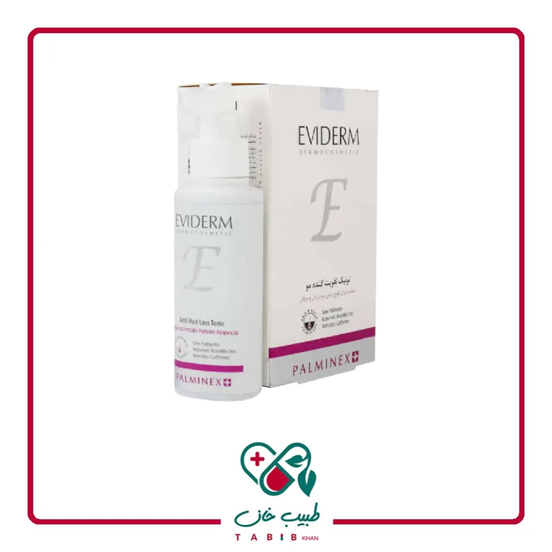 تونیک تقویت کننده مو پالمینکس پلاس اویدرم 100 میلی لیتر/Eviderm Palminex Plus Anti Hair Loss Tonic 100 ml