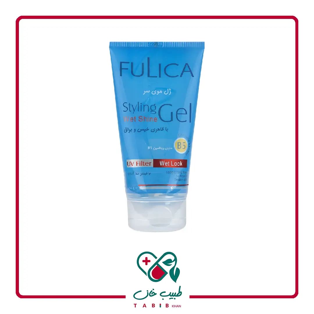 ژل حالت دهنده خیس فولیکا مناسب انواع مو ۱۵۰ میلی لیتر/Fulica Styling Wet Shine Gel 150ml — تصویر ۴