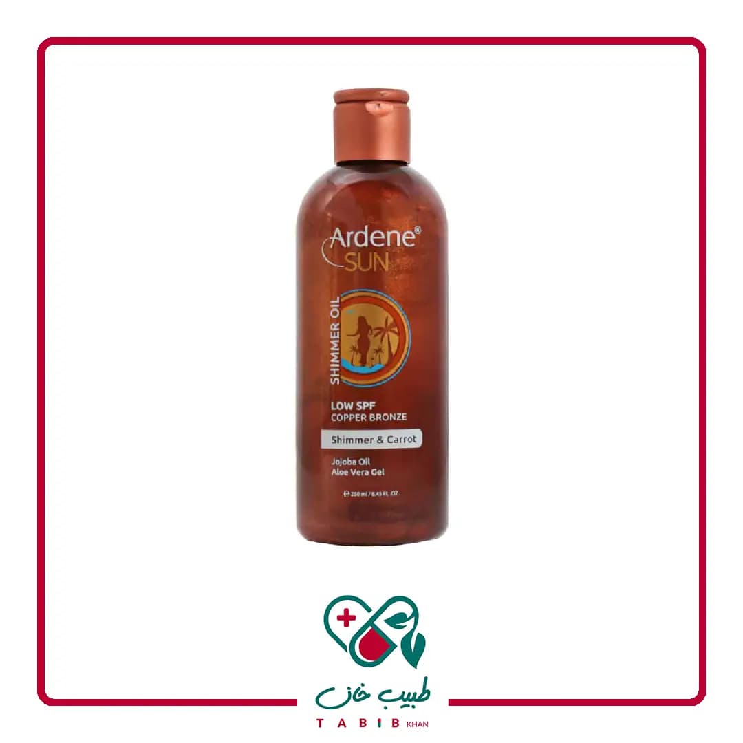 روغن برنزه کننده حاوی اکلیل آردن 250 میلی لیتر/Ardene Shimmer Oil 250 ml
