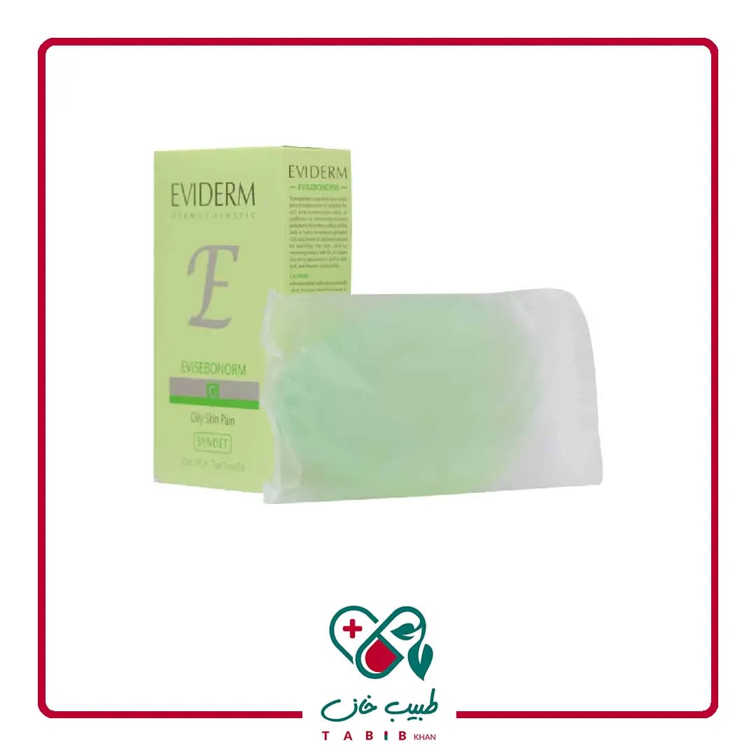 پن مناسب پوست چرب اوی سبونورم اویدرم 100 گرم/Eviderm Evisebonorm Oily Skin Pain 100 g — تصویر ۵