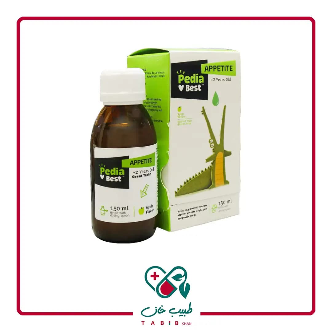 شربت اشتها آور اپتایت پدیابست 150 میلی لیتر/Pedia Best Appetite Syrup 150 Ml