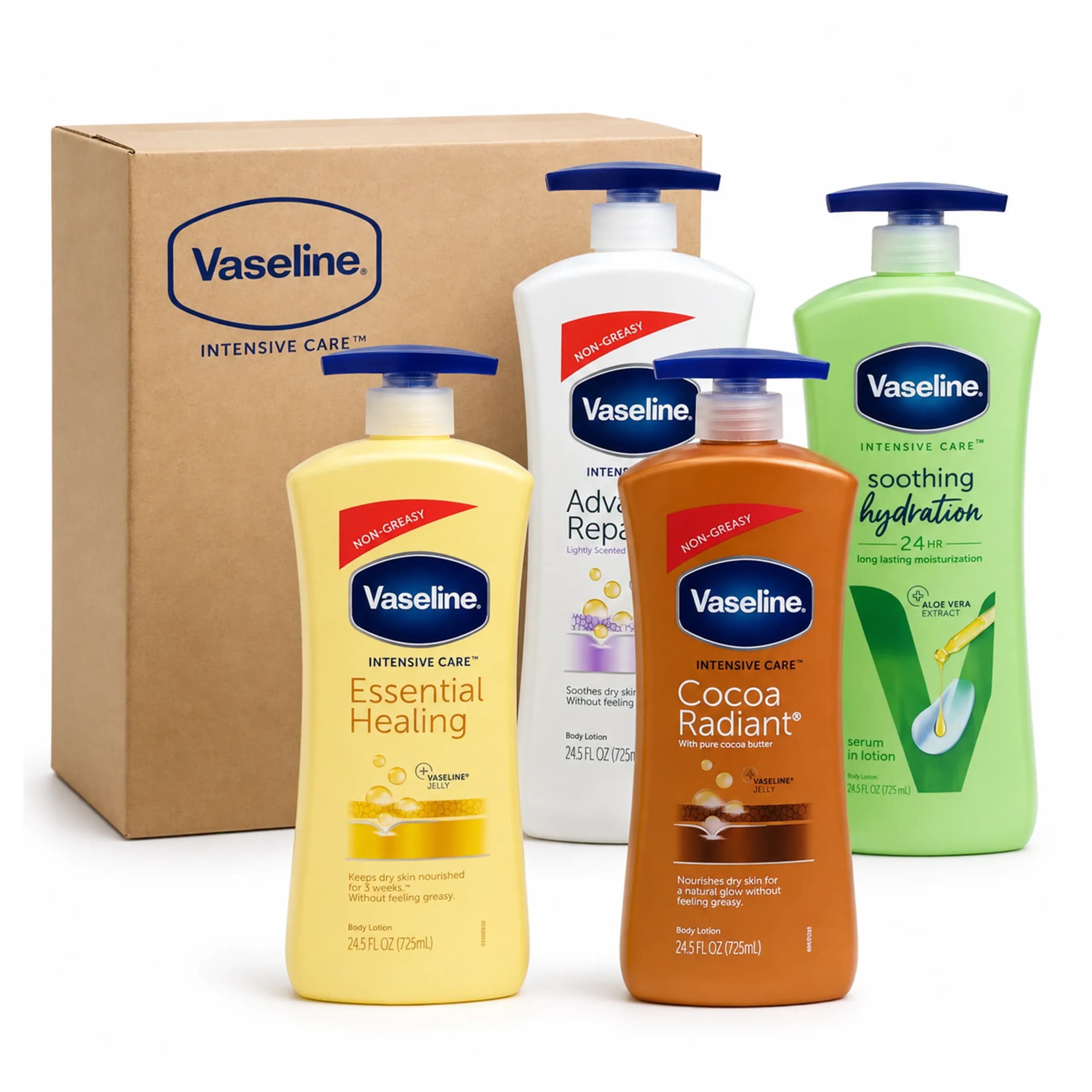 لوسیون بدن وازلین Vaseline حجم 725 میل | تعداد 6 عدد — تصویر ۵