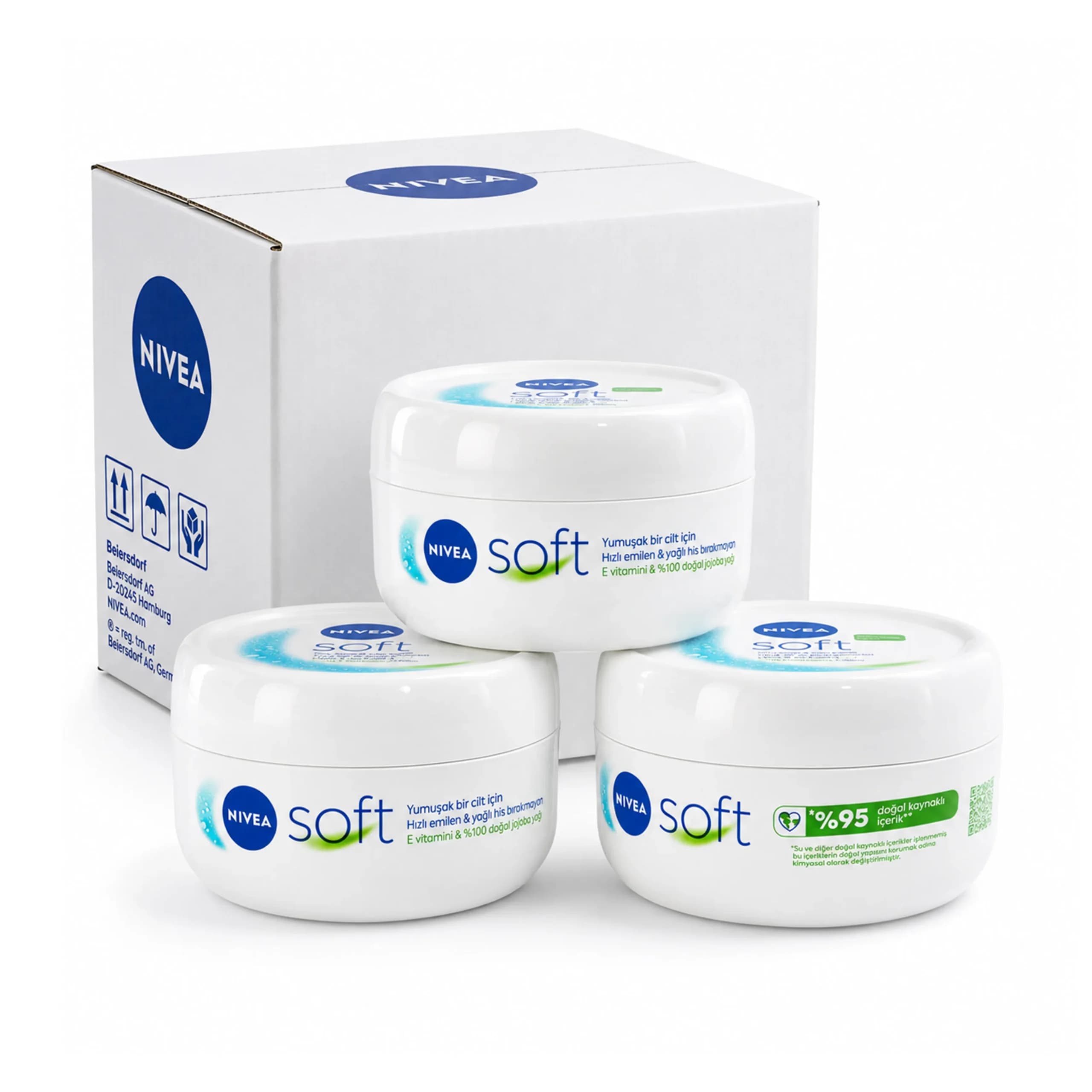 کرم مرطوب کننده نیوآ مدل Soft حجم 300 میل | تعداد 6 عدد