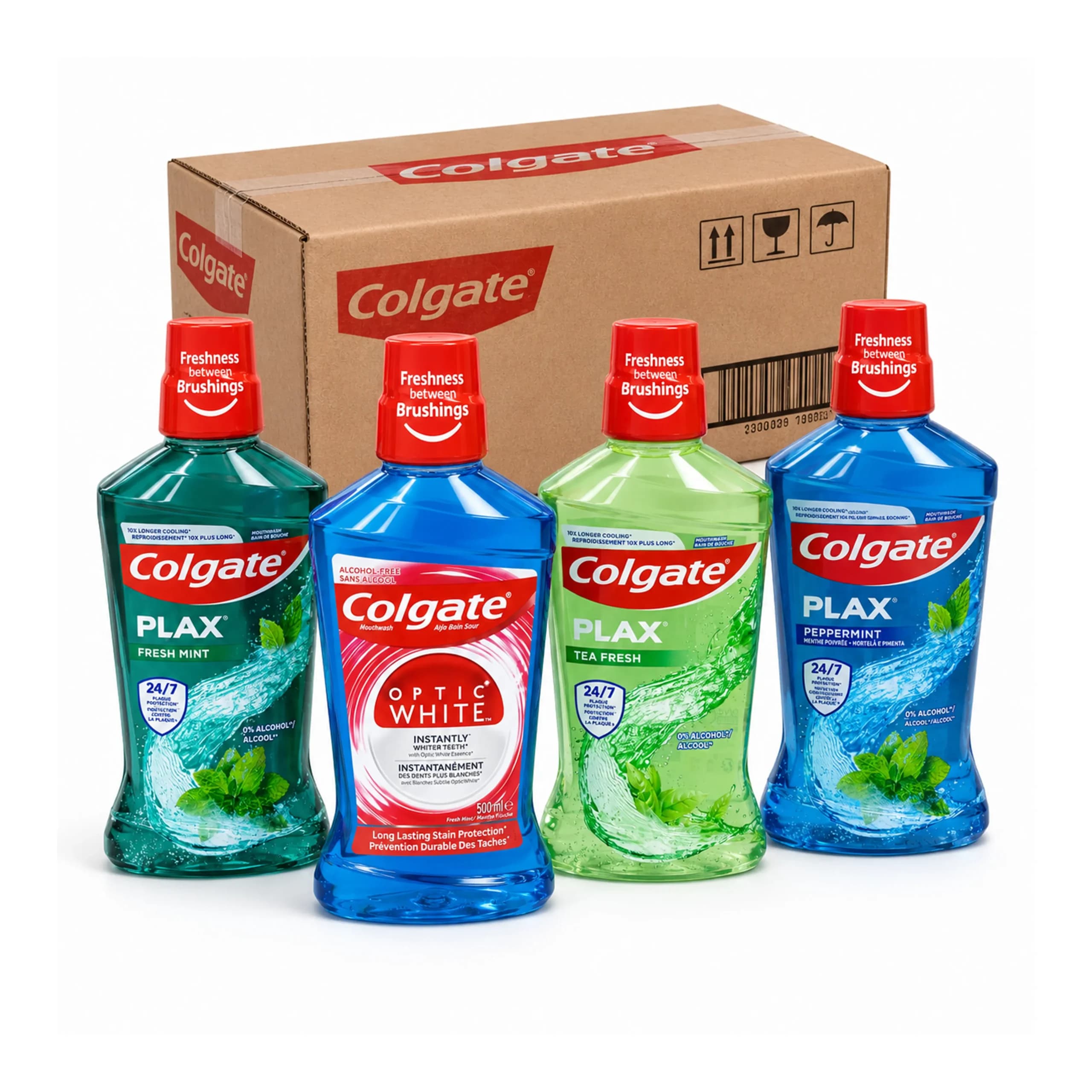 دهان شویه کلگیت Colgate حجم 500 میل | تعداد 6 عددی