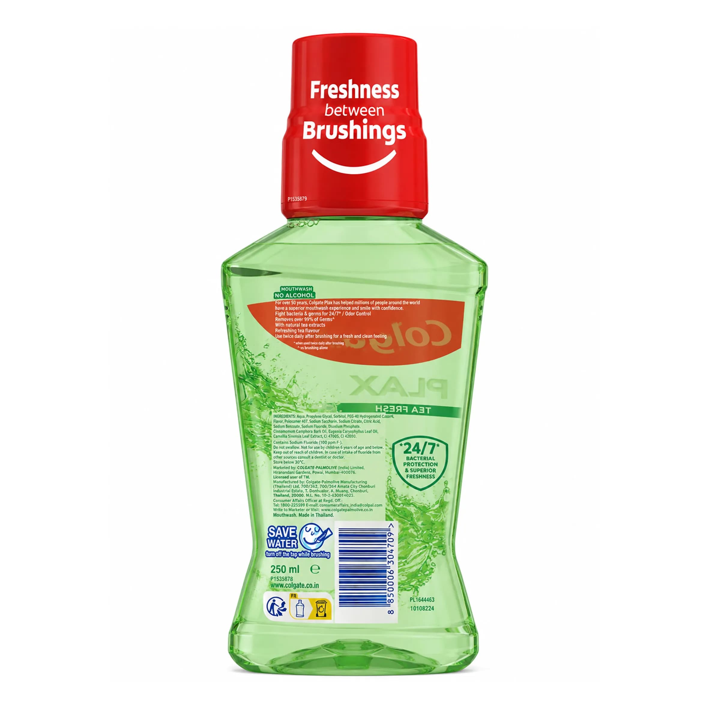 دهان شویه کلگیت سری Plax مدل Tea Fresh حجم 250 میلی — تصویر ۷