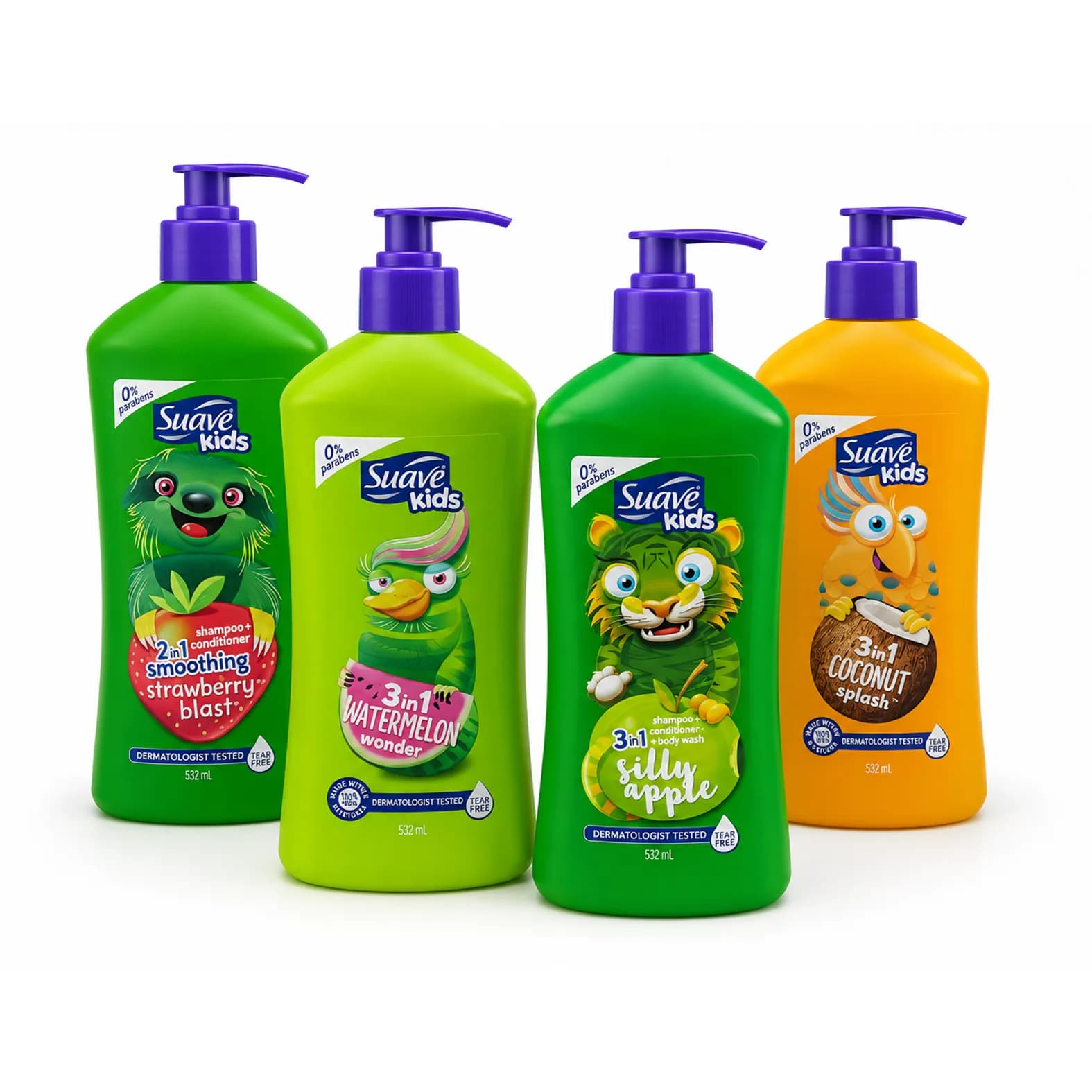 شامپو بچه سواو Suave Kids حجم 532 میل | تعداد 6 عددی — تصویر ۲
