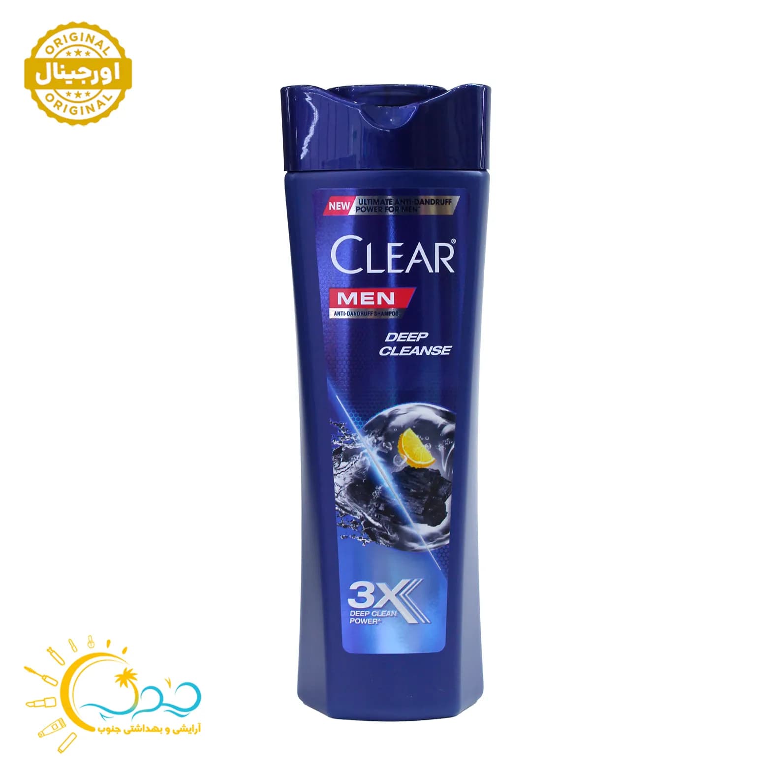 شامپو ضد شوره و پاک کننده جدید آقایان کلیر مدل Clear Deep Cleanse ذغال و پرتقال حجم 350 میل — تصویر ۳