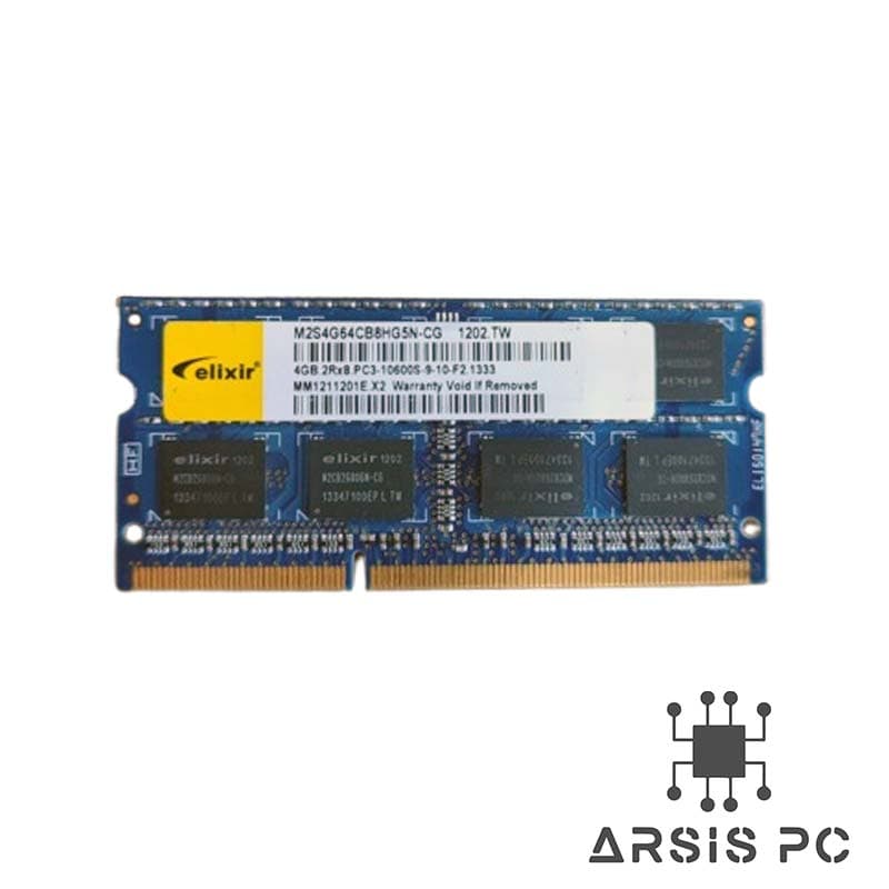 رم لپ‌تاپ Elixir 4GB DDR3 1333MHzاستوک