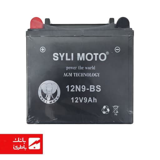 باتری موتورسیکلت 12V 9A بلند 12N9L BS — تصویر ۲