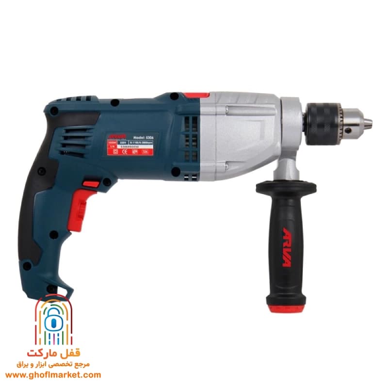 دریل گیربکسی چکشی 1050 وات آروا مدل 5306 — تصویر ۱۱