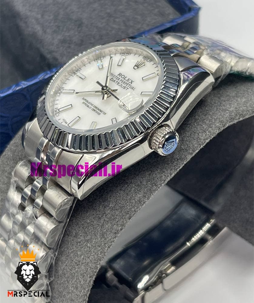 ساعت رولکس زنانه دیت جاست اتوماتیک استیل صفحه سفید 021473 ROLEX DATEJUST — تصویر ۱۰