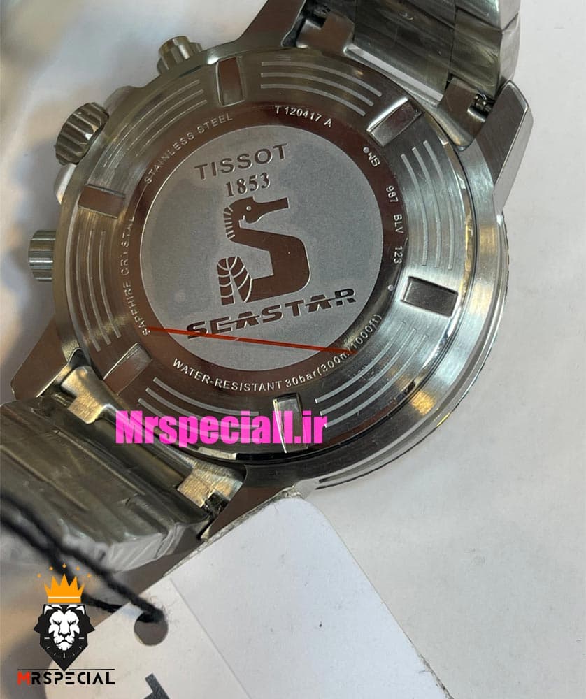 ساعت تیسوت مردانه مدل سی استار موتورکرنوگراف بند استیل صفحه ابی 021433 TISSOT SEASTAR — تصویر ۱۲