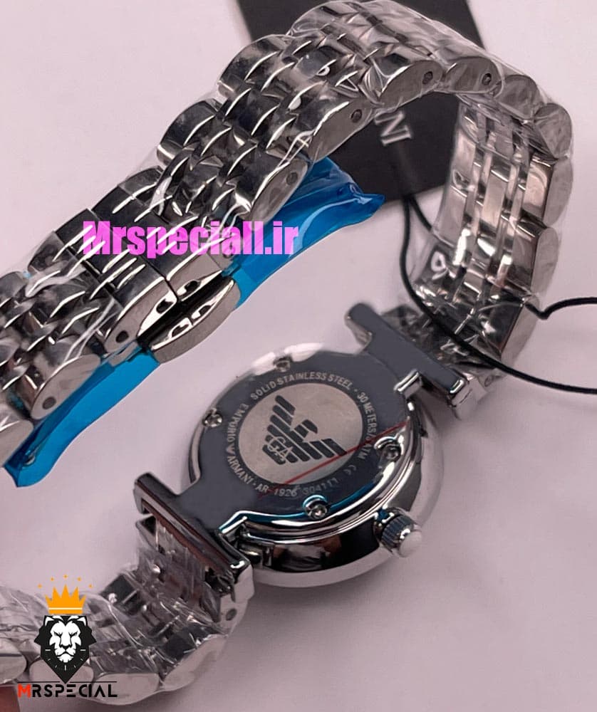 ساعت امپریو ارمانی زنانه استیل صفحه صدف سفید 021417 EMPORIO ARMANI — تصویر ۶