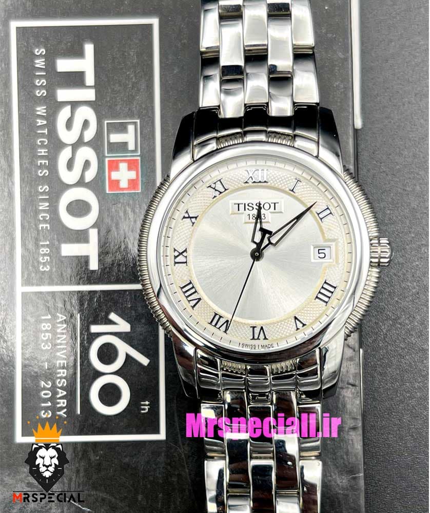 ساعت تیسوت مردانه استیل موتور سوییس کوارتز صفحه سفید 021415 TISSOT R460 — تصویر ۹