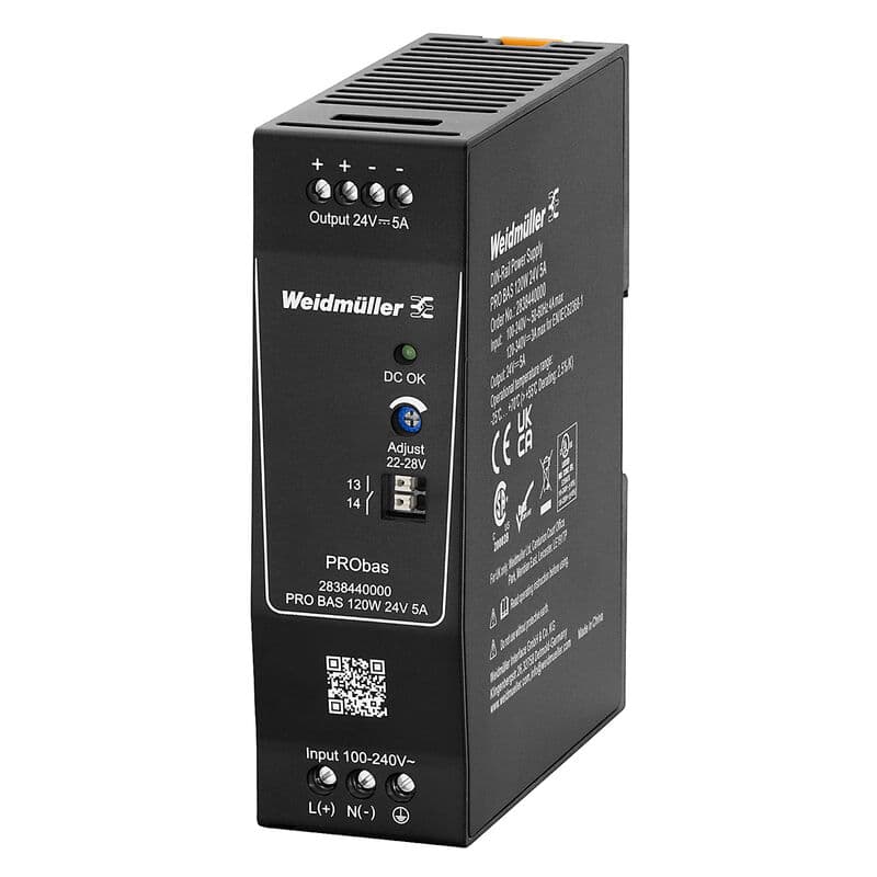 منبع تغذیه پرو باس وایدمولر PRO BAS 120W 24V 5A 2838440000