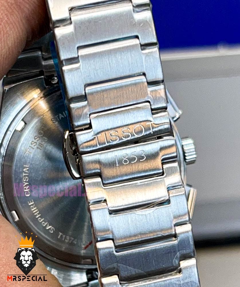 ساعت تیسوت مردانه مدل پی ار ایکس استیل کرنوگراف صفحه سفید 021398 TISSOT PRX — تصویر ۷