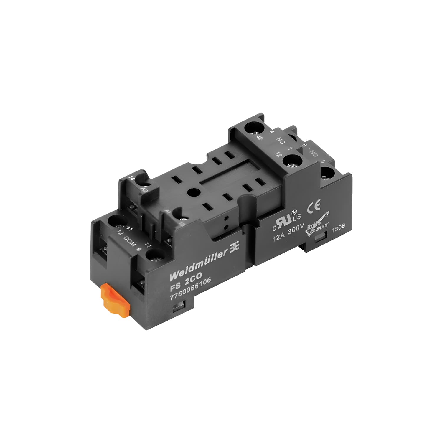 پایه رله 8 پین FS 2CO (برای رله DRM) وایدمولر 7760056106
