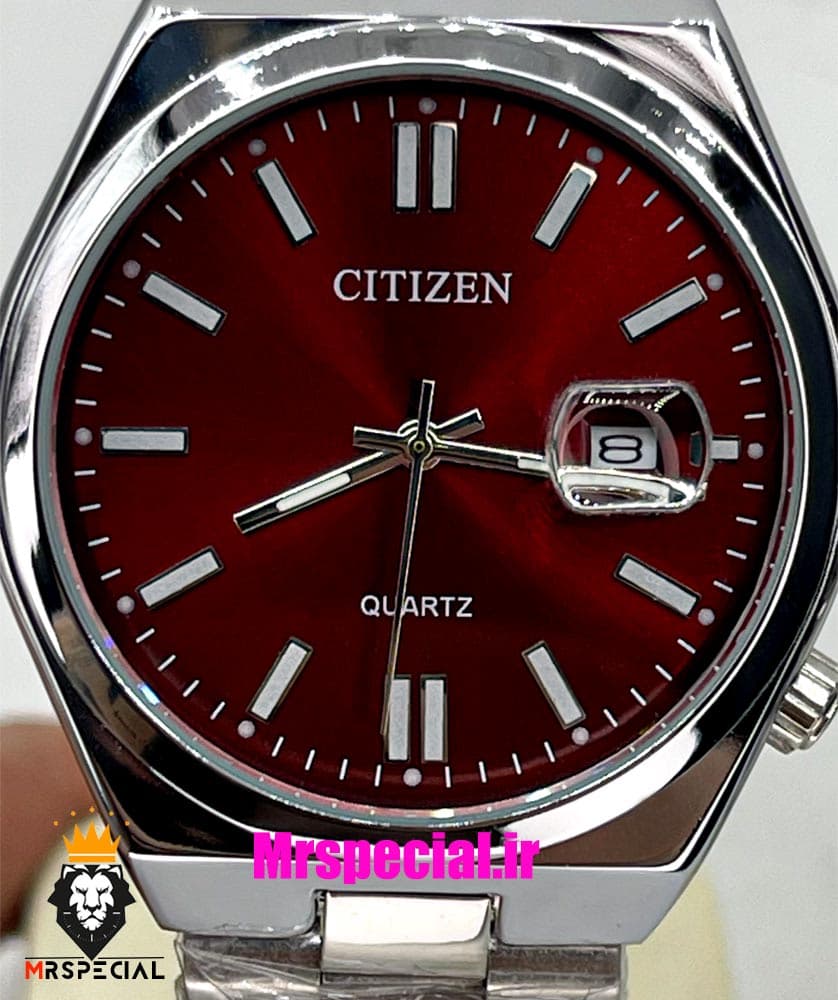 ساعت سیتیزن ست مردانه و زنانه سویوسا کوارتز استیل صفحه قرمز 021323 CITIZEN TSUYOSA — تصویر ۱۱