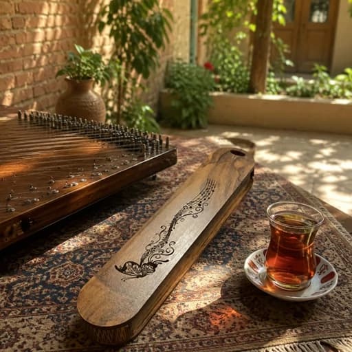 جا مضرابی چوبی سنتور — تصویر ۴
