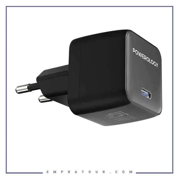 آداپتور شارژ 45وات پاورولوژی PWCUQC056