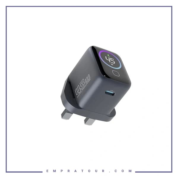 آداپتور شارژ 45 وات پاورولوژی PWCUQC069 — تصویر ۲