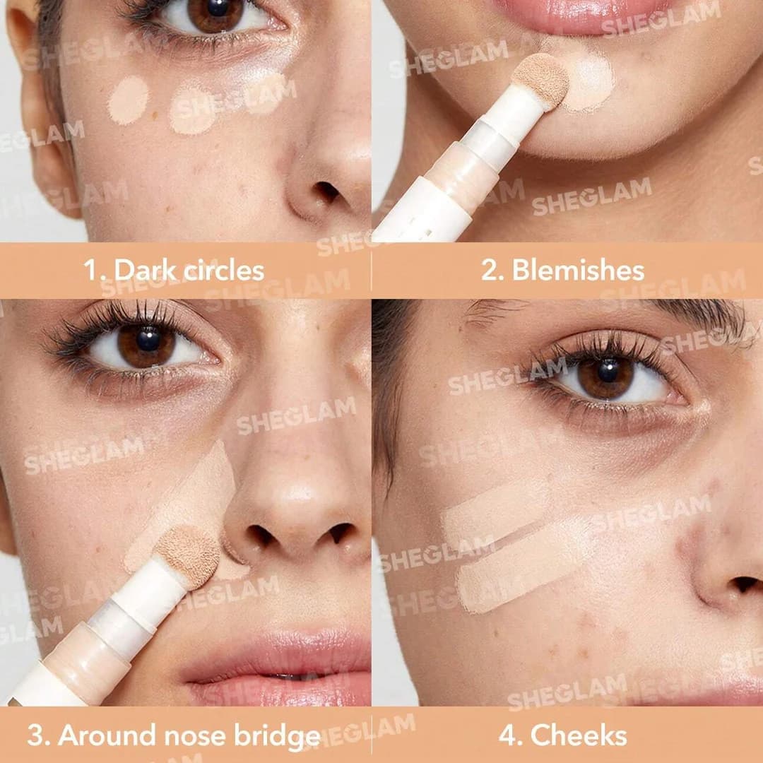 کانسیلر پد دار شیگلم sheglam اصل مدل complexion boost — تصویر ۷