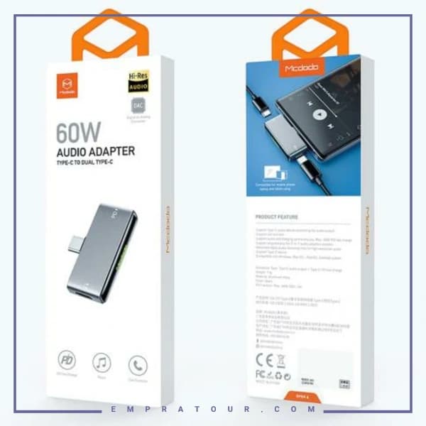 تبدیل 1به2 تایپ سی مکدودو CA-7670 — تصویر ۴