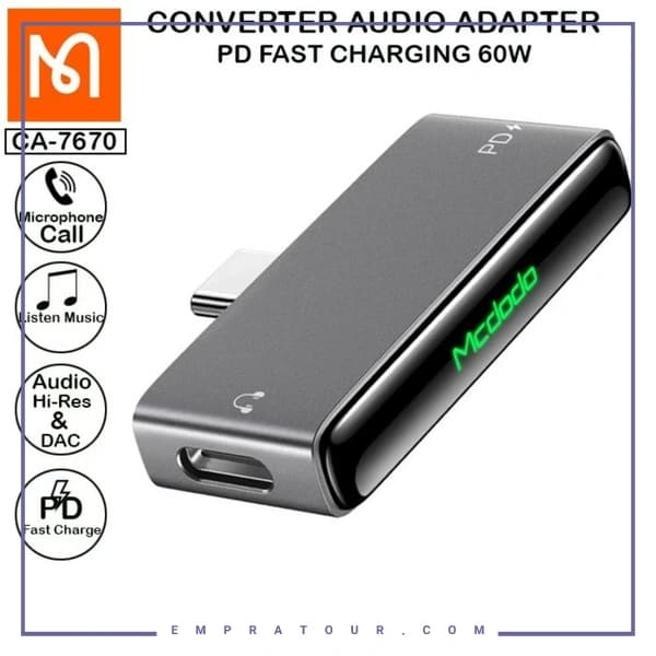 تبدیل 1به2 تایپ سی مکدودو CA-7670 — تصویر ۶