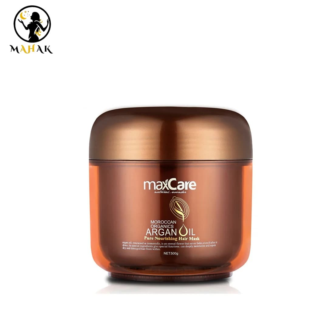 ماسک مو ترمیم کننده روغن آرگان مکس کر MAXCARE برای موهای کراتینه