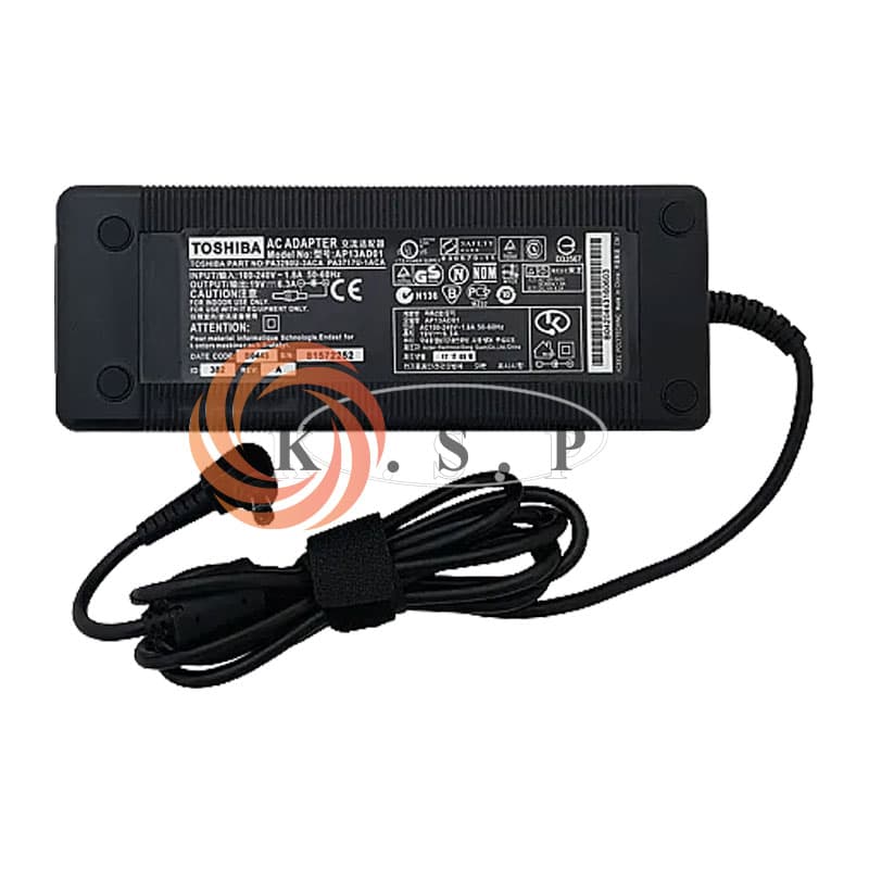 آداپتور لپ تاپ توشیبا Adaptor Toshiba 19V 6.32A (5.5X2.5)