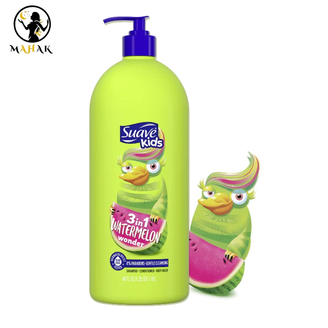 شامپو بچه 3در1 سواو کیدز هندوانه SUAVE KIDS — تصویر ۷